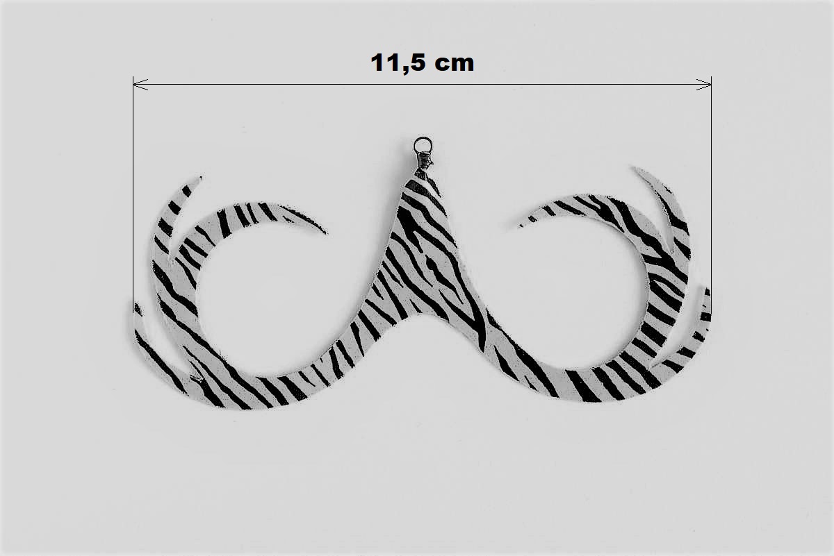 Double dragon tail XL - černý holographic_s očkem