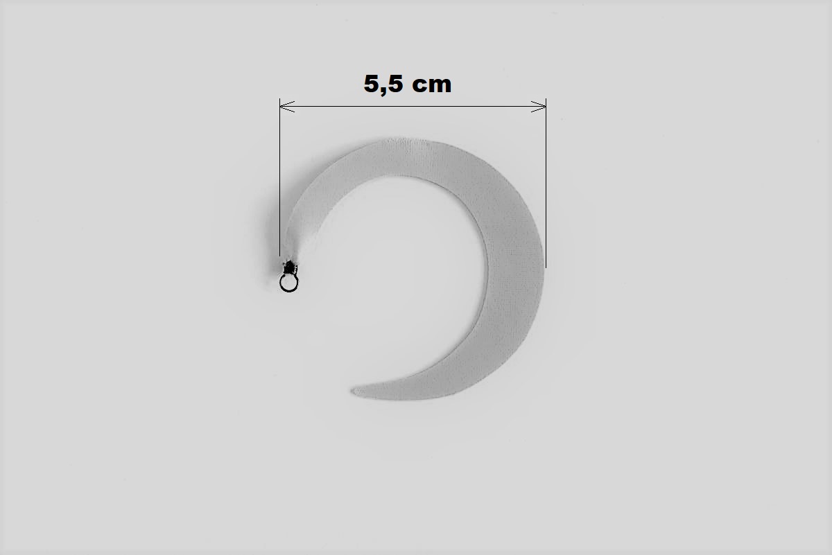 Wiglle tail XL - Zlatý holographic_s očkem