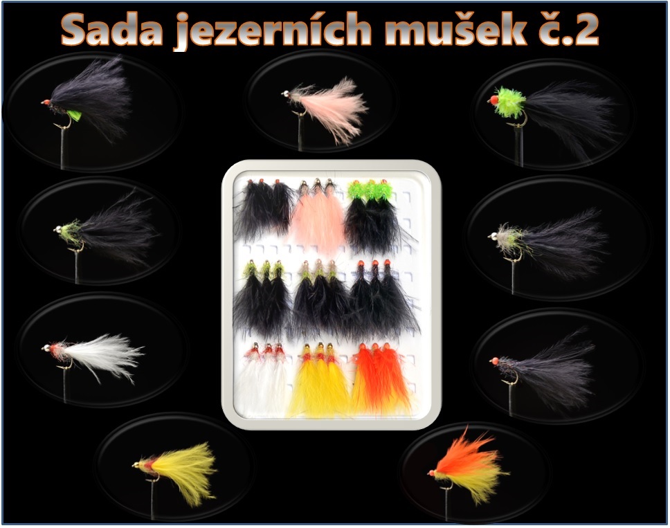 Sada jezerních mušek č.2 (27 kusů)